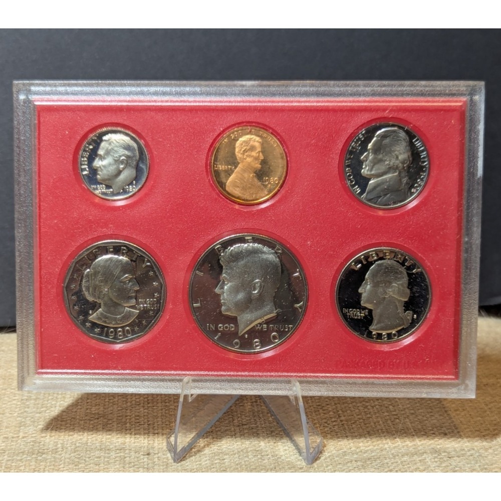 1980 S United States of America Official US Mint Proof COINS Set